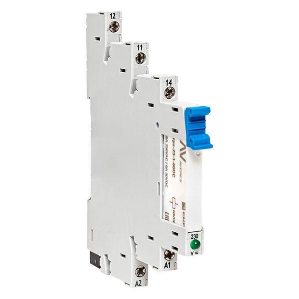 реле промежуточное рп slim 23/1 6а 230в ac с розеткой в сборе ekf rps-23-1-60-rms230ac от BTSprom.by