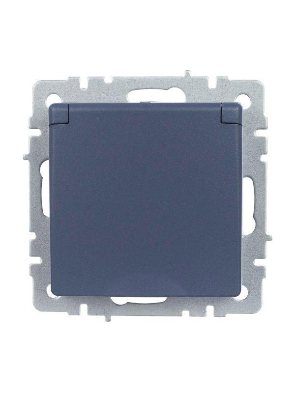  Розетка BRITE РСбш10-3-44-БрМ 16А IP44 с заземл. защ. шторки с крышкой механизм маренго IEK BR-R16-16-44-K35 фото в каталоге от BTSprom.by