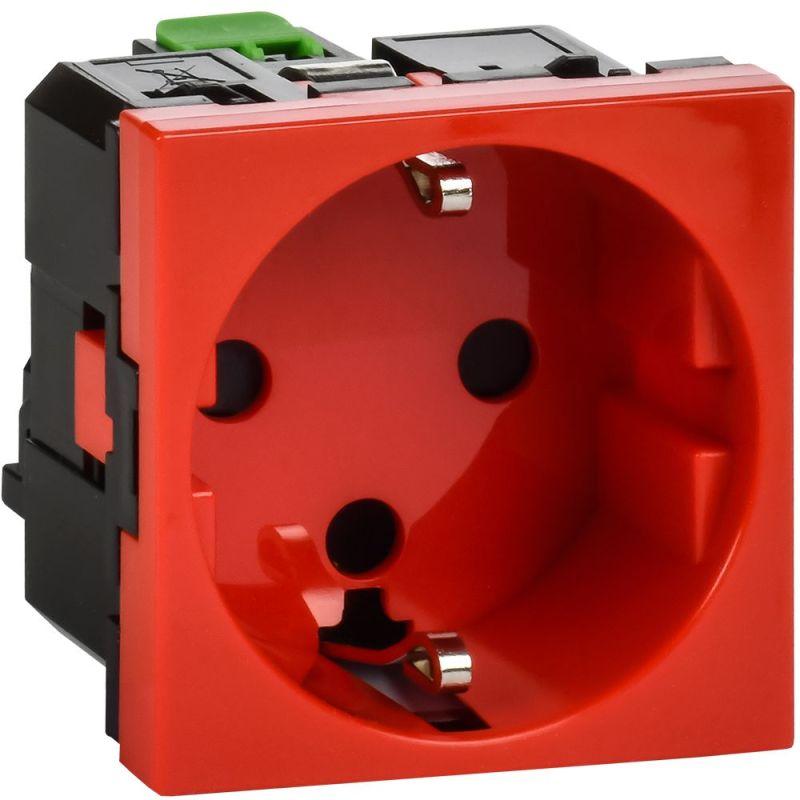 розетка 2мод. 16а 250в 90град. с заземл. защ. шторки безвинт. зажимы и блокировкой красн. иэк leg 4525061 от BTSprom.by
