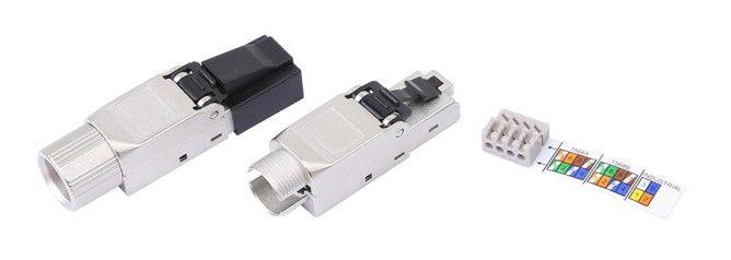 разъем полевой оконцовки plud-8p8c-s-c6a-sh rj-45 (8p8c) под витую пару для ож кабеля toolless кат. 6a экран. накручивающийся хвостовик idc hyperline 427413 от BTSprom.by