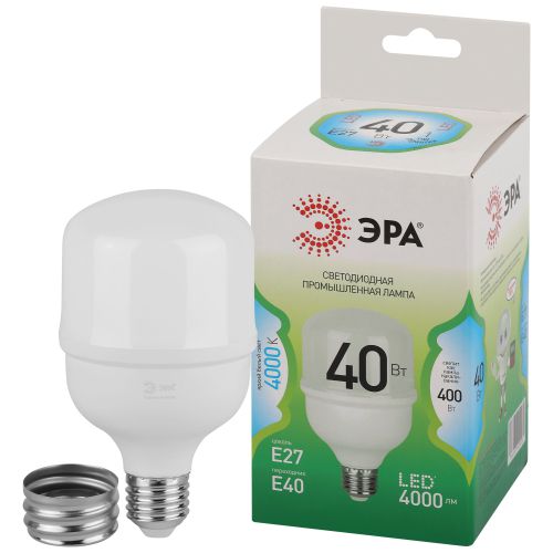 Лампа светодиодная GREEN LINE POWER T80-40W-840-E27/E40 GL 40Вт колокол 4000К яркий свет бел. E27/E40 Эра Б0067027 фото в каталоге от BTSprom.by