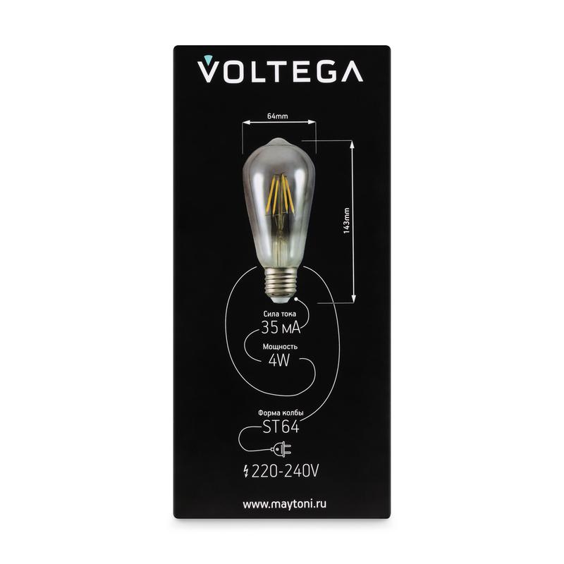Лампа светодиодная Loft Led ST64 4Вт 3000К E27 Voltega 8512 фото в каталоге от BTSprom.by