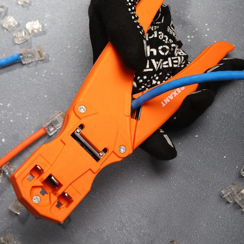  Кримпер для обжима пластиковый 8P8C/6P6C/4P4C (ht-468S) Rexant 12-3443 фото в каталоге от BTSprom.by