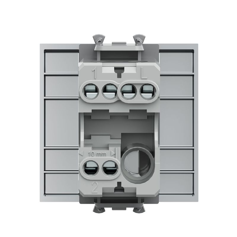  Переключатель модульный 1-кл. 2мод. Avanti "Закаленная сталь" 16А сер. DKC 4404112 фото в каталоге от BTSprom.by