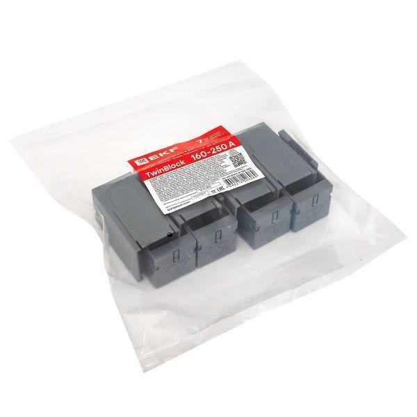  Комплект клеммных крышек (короткие) для рубильников TwinBlock 160-250А (уп.8шт) EKF tb-cvrshort-8-160-250 фото в каталоге от BTSprom.by