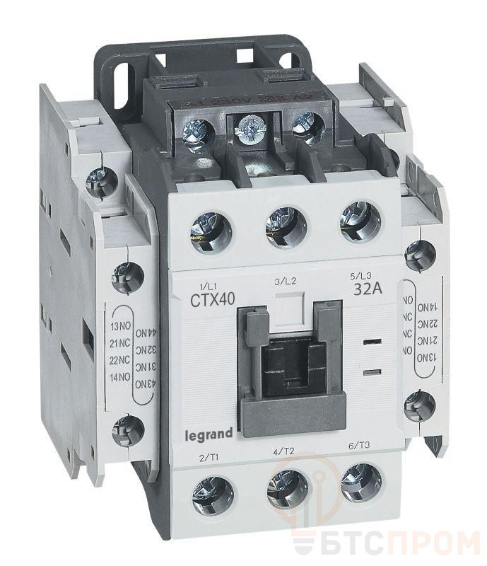 Контактор CTX3 3п 32А кат. 380В AC 2НО+2НЗ Leg 416128 фото в каталоге от BTSprom.by  Контактор CTX3 3п 32А кат. 380В AC 2НО+2НЗ Leg 416128 фото в каталоге от BTSprom.by