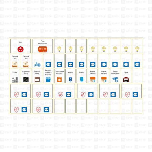 наклейка модульная средний комплект 137х240 proxima ekf mn-1-2 от BTSprom.by