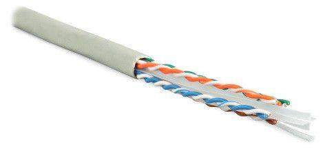 кабель витая пара u/utp кат.6 4х2х23awg solid pvc uutp4-c6-s23-in-pvc-gy-305 сер. (м) hyperline 42047 от BTSprom.by