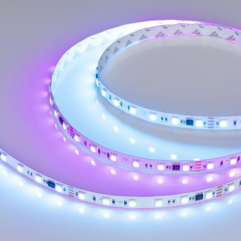 лента светодиодная dmx-b60-10mm 24v rgb-px6 15вт/м ip20 5060 бегущий огонь (уп.5м) arlight 033448 от BTSprom.by