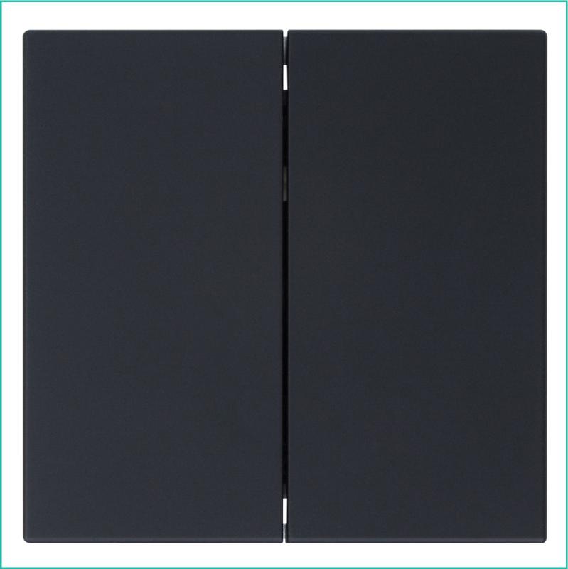 выключатель 2-кл. сп fd 10а ip20 с накладкой механизм черн. матов. soft touch jasmart fd3023pbm от BTSprom.by