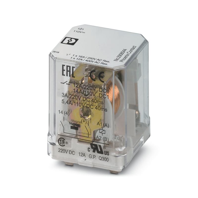 реле одиночное rel-pr1-110dc/1/mb phoenix contact 2908044 от BTSprom.by