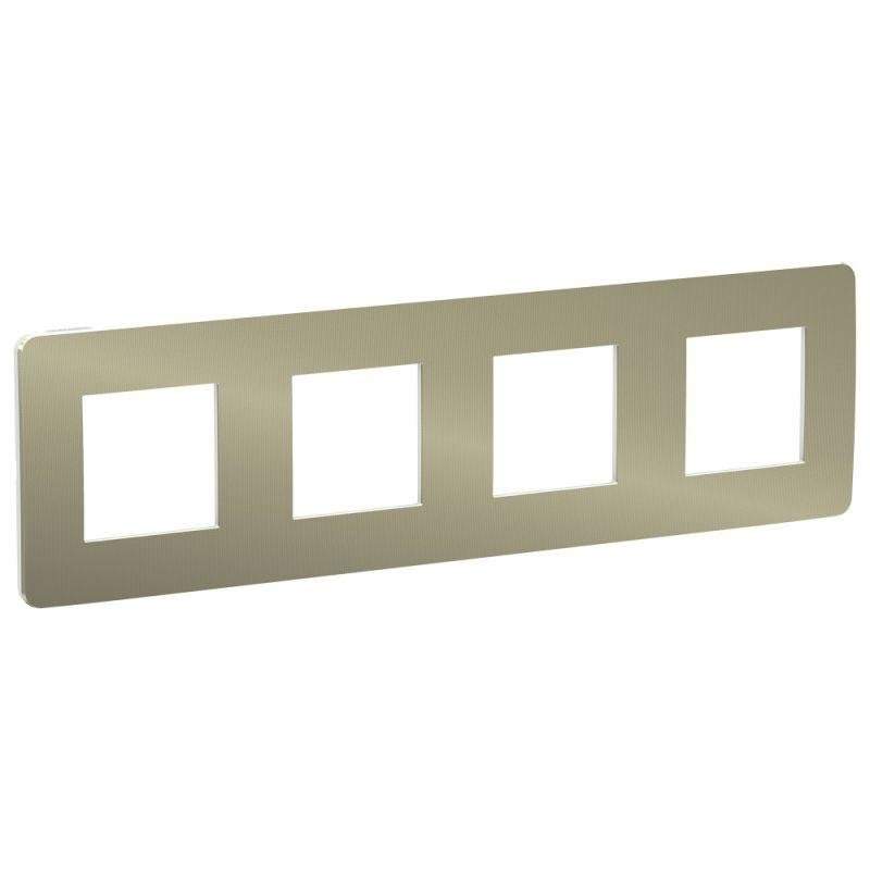 рамка 4-м unica studio бронза/бел. sche nu280850 от BTSprom.by