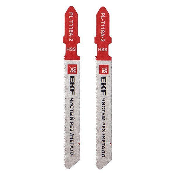  Пилка для электролобзика прямые T118A (чистовой рез по металлу)(HSS) (уп.2шт) Expert EKF pl-t118a-2 фото в каталоге от BTSprom.by