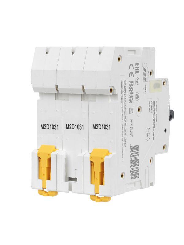  Выключатель автоматический модульный 3п D 10А M10N ARMAT IEK AR-M10N-3-D010 фото в каталоге от BTSprom.by