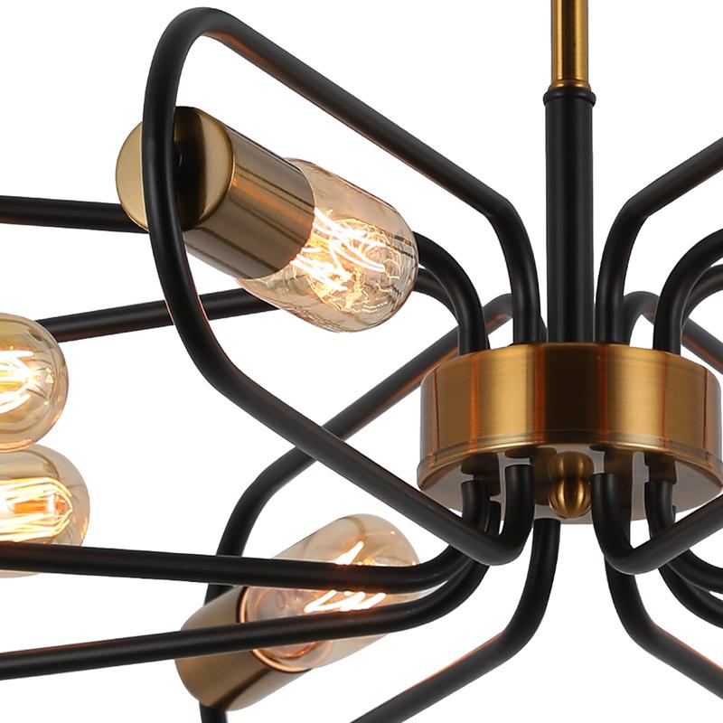  Люстра Svifa 60Вт E27х8 IP20 Freya FR4016PL-08BBZ фото в каталоге от BTSprom.by