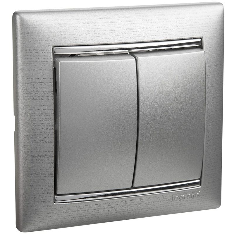  Выключатель 2-кл. СП Valena 10А IP31 250В механизм алюм. IEK 770105 фото в каталоге от BTSprom.by