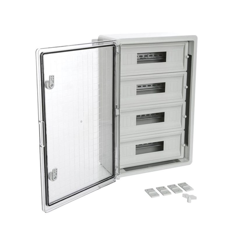 корпус пластиковый распределительный щрн-60 ip65 прозр. дверь 600х400х200 промрукав pr08.26505 от BTSprom.by