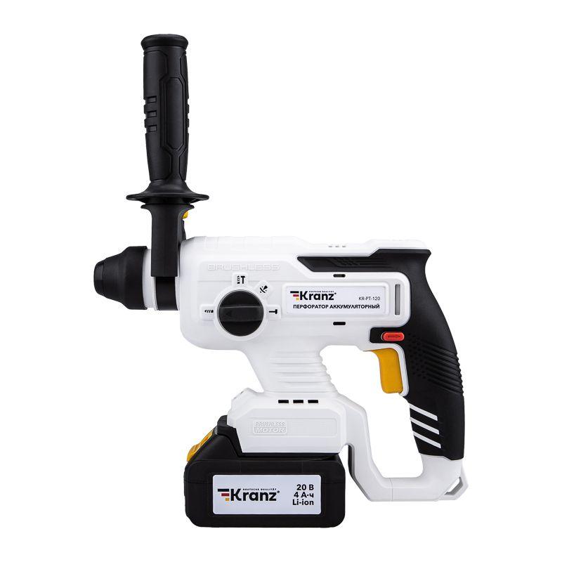  Перфоратор аккумуляторный SDS-plus 2.2Дж 1х4А.ч в кейсе Kranz KR-PT-120 фото в каталоге от BTSprom.by