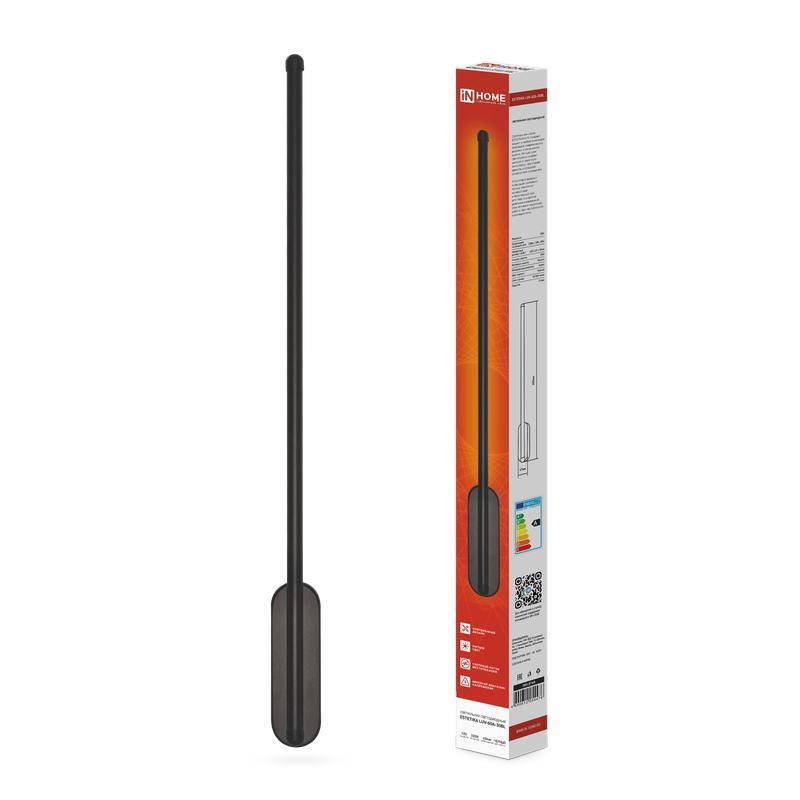 светильник светодиодный estetika luv-60a-30bl 10вт 3000к 700лм 230в 600х50х25 черн. in home 4690612054476 от BTSprom.by