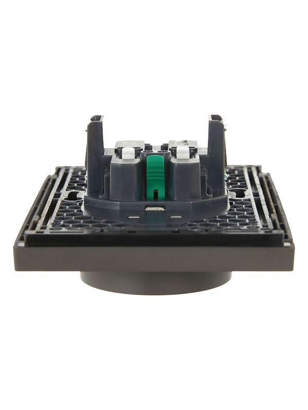  Розетка 2-м СП FORTE&PIANO FP324 16А с заземл. без защ. шторок безвинт. крепл. сер. IEK FP-R21-16-1-K03 фото в каталоге от BTSprom.by