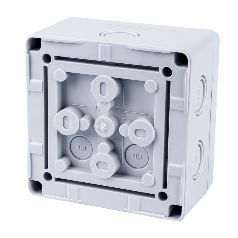  Коробка распределительная 110х110х67мм IP 65 в компл. с клеммным рядом 5х6кв.мм 41А сер. EXTHERM Extherm JB-60-GR фото в каталоге от BTSprom.by