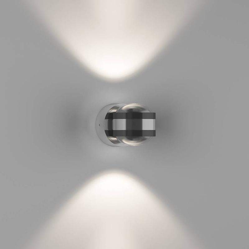  Бра двухстороннее GW-095-2-2-SL-NW 2Вт 4000К IP20 поворотн. с линзой LUPA D серебр. DesignLed 00-00003293 фото в каталоге от BTSprom.by