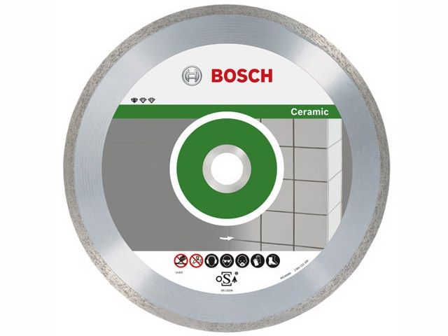 алмазный круг 125х22 мм по керамике сплошн. standard for ceramic bosch (сухая резка) 2608602202 от BTSprom.by
