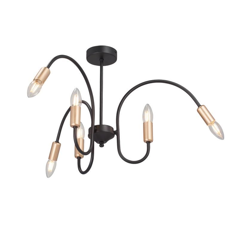 люстра 6xe14 макс. 40вт vitaluce v3026-1/6pl от BTSprom.by