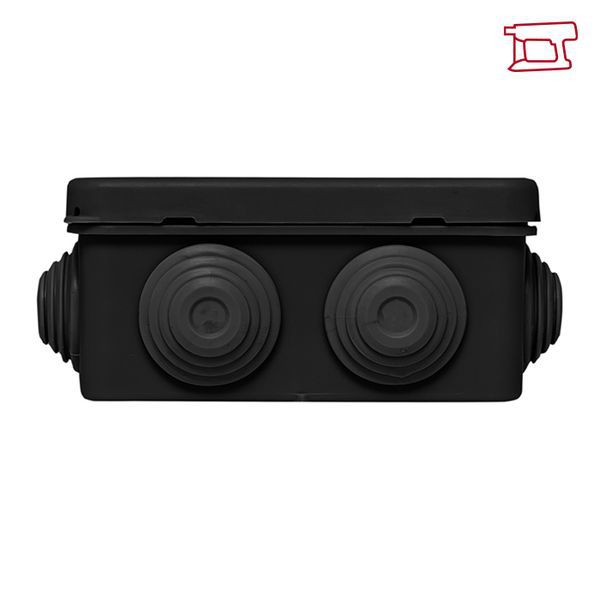  Коробка распаячная КМР-030-031 с крышкой наружная 85х85х40 8 мембранных вводов IP55 черн. EKF plc-kmr-030-031-b фото в каталоге от BTSprom.by