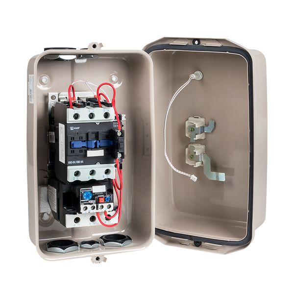  Пускатель магнитный КМЭ 40А 400В с РТЭ и индикатором PROxima в корп. IP65 EKF ctrp-r-40-400v-led фото в каталоге от BTSprom.by