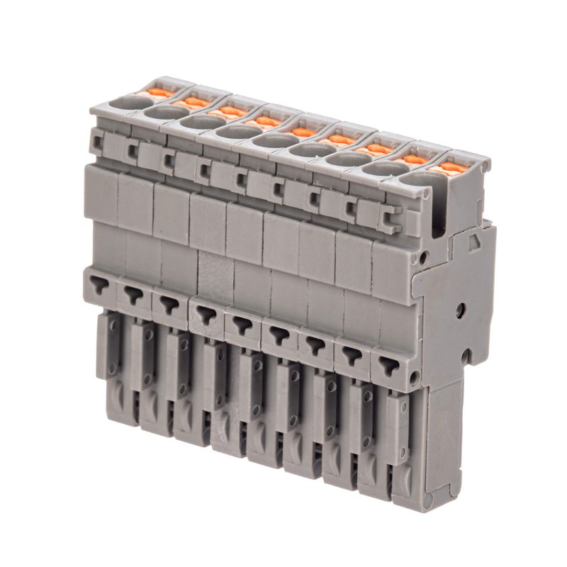 штекер зажим push-in 9 точек подключения 2.5кв.мм сер. dkc vpr-p-2.5-9 от BTSprom.by