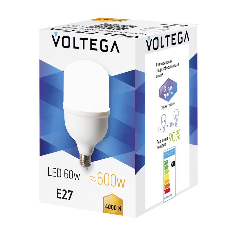 Лампа светодиодная Т140 60Вт 4000К E27 IP20 Voltega 8589 фото в каталоге от BTSprom.by
