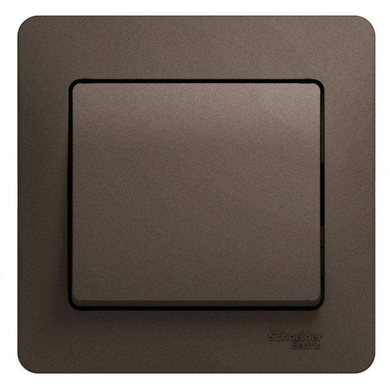 выключатель 1-кл. сп glossa 10а ip20 (сх. 1) 10ax в сборе шоколад. se gsl000812 от BTSprom.by