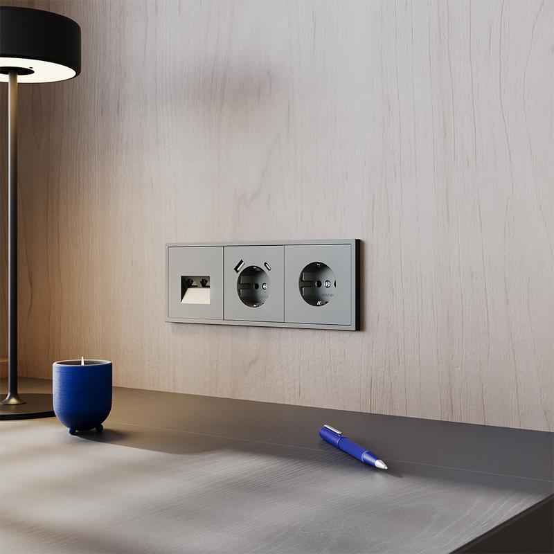  Розетка 1-м СП S70 16А с USB A+С с заземл. защ. шторки механизм титан Voltum VLS040506 фото в каталоге от BTSprom.by