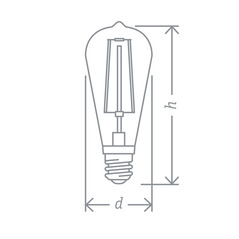 Лампа светодиодная 61 485 NLL-F-ST64-4-230-2.5K-E27 4Вт грушевидная прозрачная 2500К тепл. бел. E27 400лм 176-264В Navigator 61485 фото в каталоге от BTSprom.by