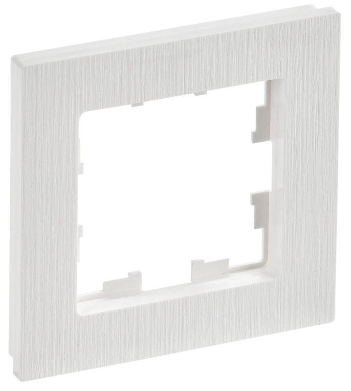рамка 1-м brite ру-1-бр бел. рифленый iek br-m12-51-k01 от BTSprom.by