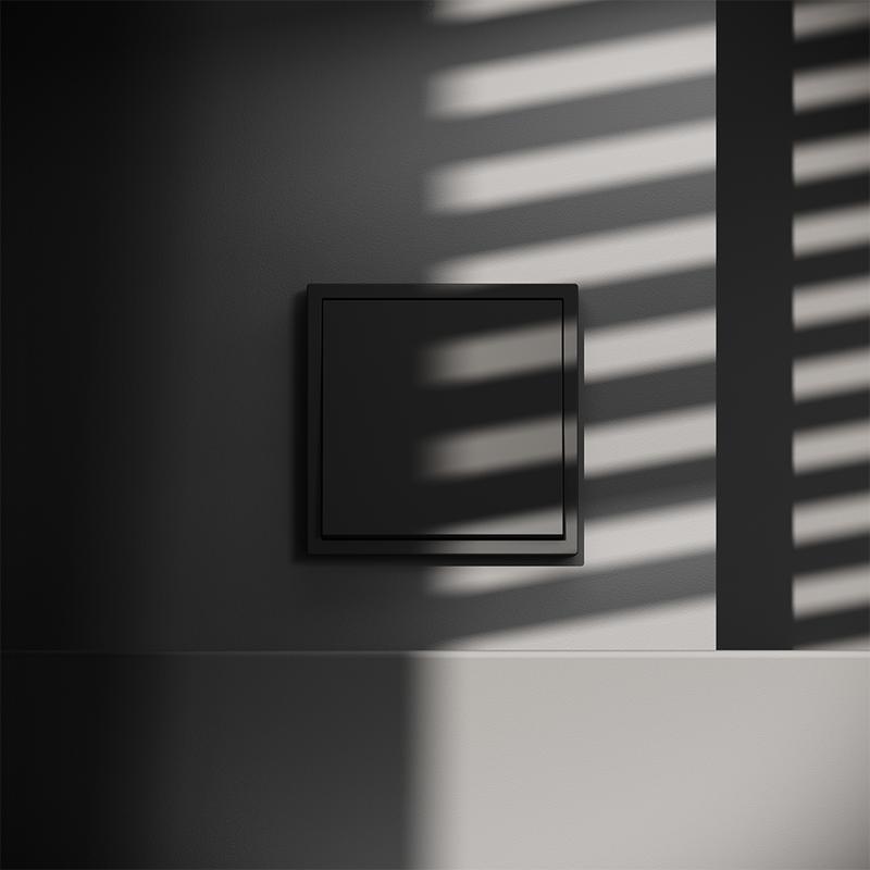  Переключатель перекрестный 1-кл. СП S70 механизм черн. матов. Voltum VLS010508 фото в каталоге от BTSprom.by