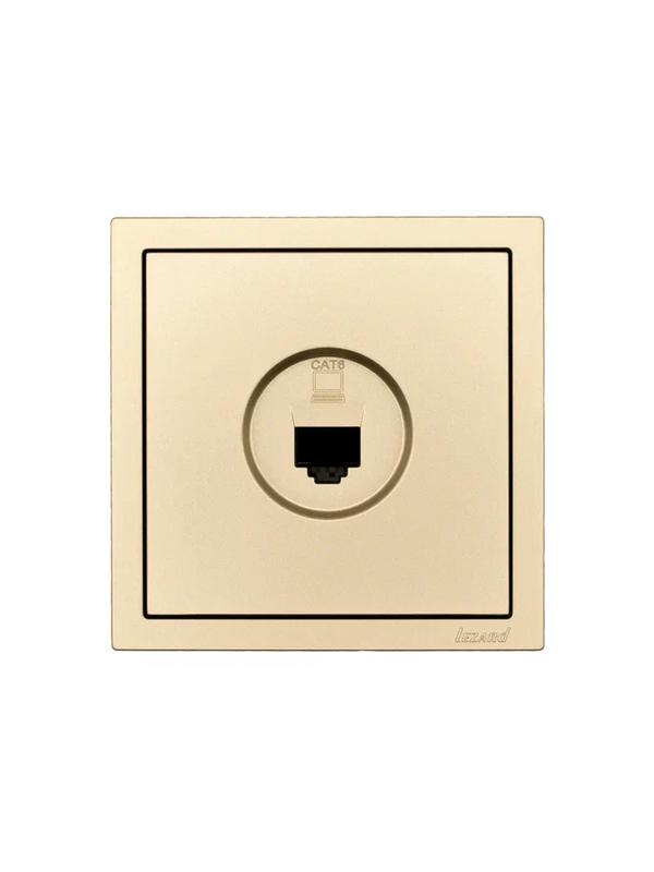  Розетка компьютерная 1-мест. СП ZIMA IP20 зол. LEZARD 704-3688-140 фото в каталоге от BTSprom.by