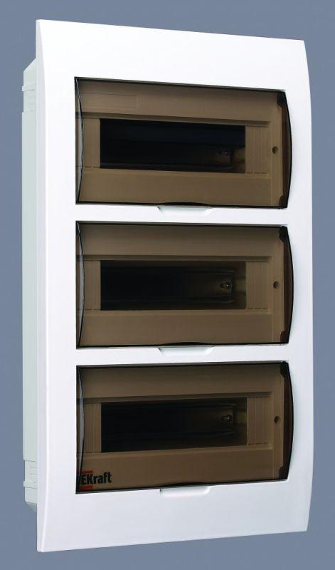 корпус встраиваемый щрв-п-36 50х36х10 36мод. ip41 пластик. dekraft 31007dek от BTSprom.by