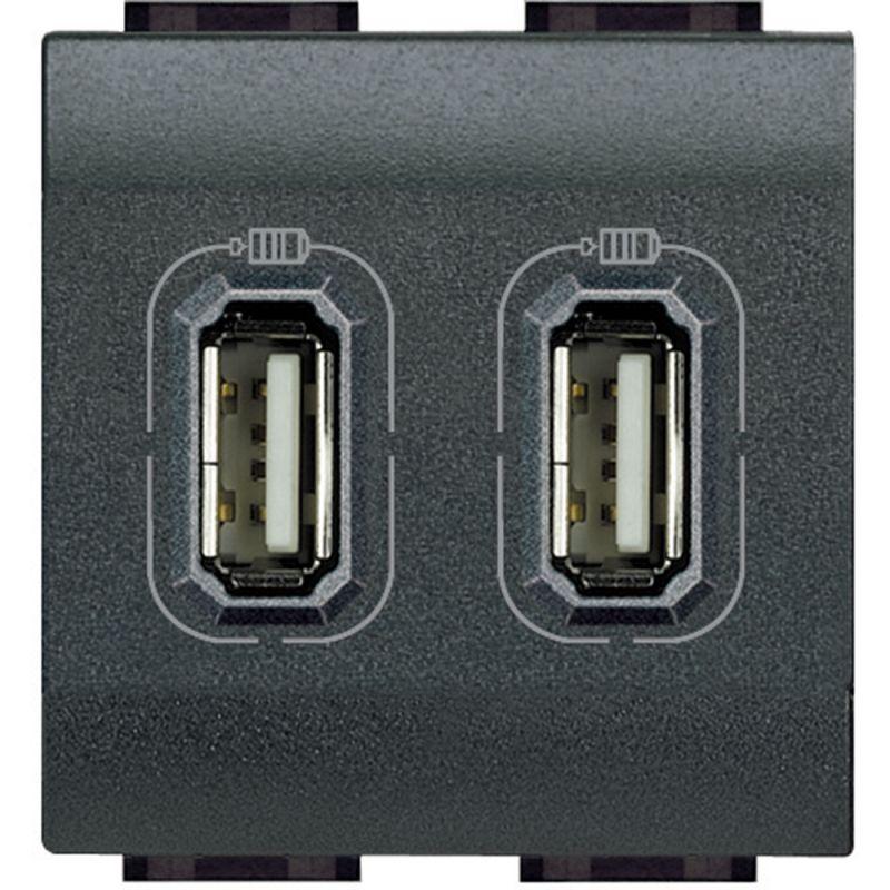 разъем ll для зарядки 2хusb антрацит leg btc l4285c2 от BTSprom.by
