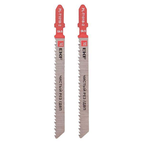  Пилка для электролобзика прямые T101B (чистовой рез по ДВП)(SK5) (уп.2шт) Expert EKF pl-t101b-2 фото в каталоге от BTSprom.by