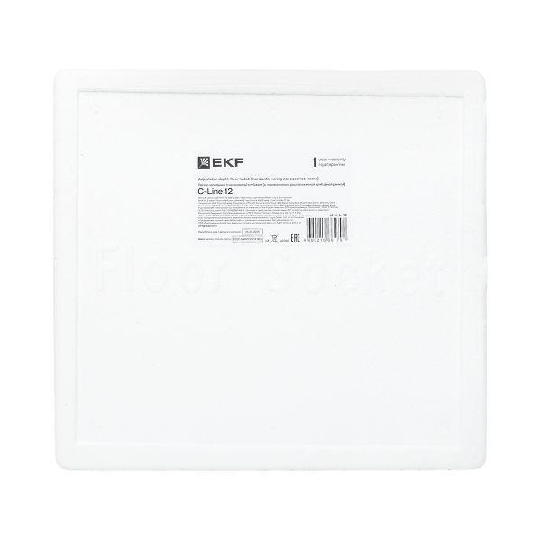  Лючок напольный C-Line 12 с горизонтально расположенной приборной рамкой EKF cl-ln-k-12 фото в каталоге от BTSprom.by