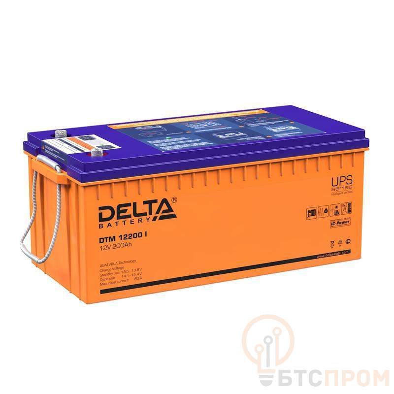  Аккумулятор UPS 12В 200А.ч Delta DTM 12200 I фото в каталоге от BTSprom.by