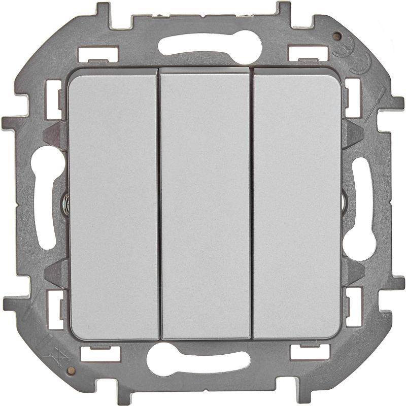  Выключатель 3-кл. Inspiria 10АХ 250В винтов. зажимы алюм. Leg 673542 фото в каталоге от BTSprom.by