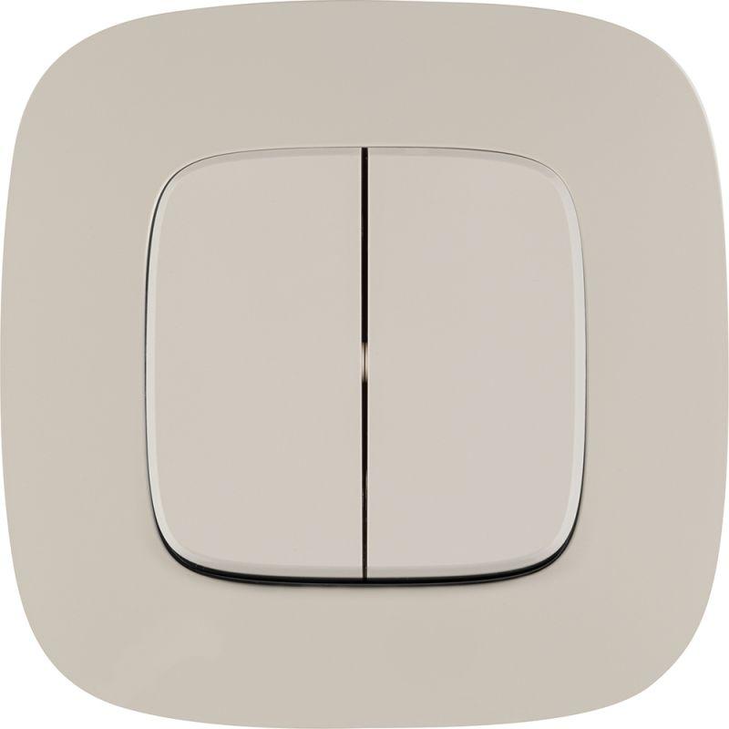  Переключатель 2-кл. СП Valena Allure 10А IP20 250В с лицев. панелью безвинтов. зажимы механизм сл. кость Leg 752808 фото в каталоге от BTSprom.by