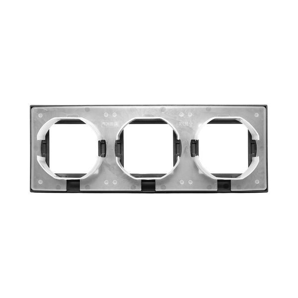  Рамка 3-м Эпика IP44 пластик черн. EKF UP1-FPB-03-44 фото в каталоге от BTSprom.by