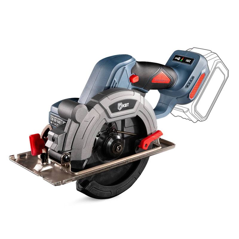 пила циркулярная аккумуляторная cb-20-140 (без акб и заряд. устр.) квт 104540 от BTSprom.by