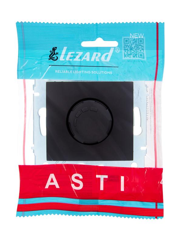  Механизм светорегулятора СП 800Вт ASTI черн. бархат LEZARD 7081-4288-115 фото в каталоге от BTSprom.by
