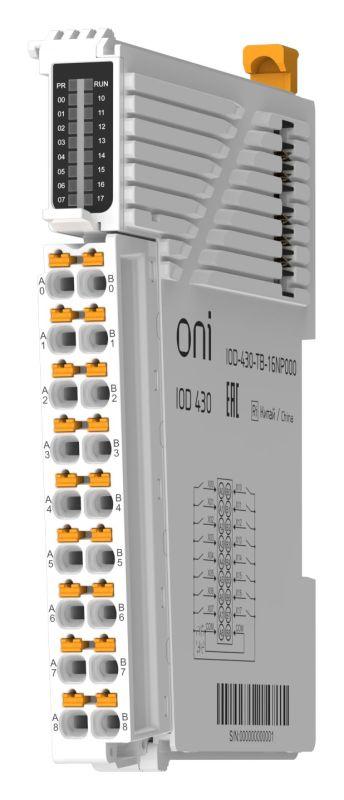 модуль дискретного ввода iod 430 16 сигналов npn/pnp oni iod-430-tb-16np000 от BTSprom.by