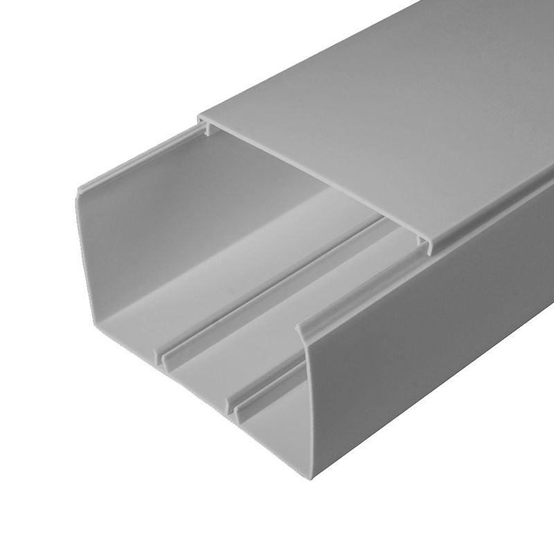 кабель-канал 100х60 l2000 с двойн. замком ral 7035 сер. промрукав pr03.0082 от BTSprom.by